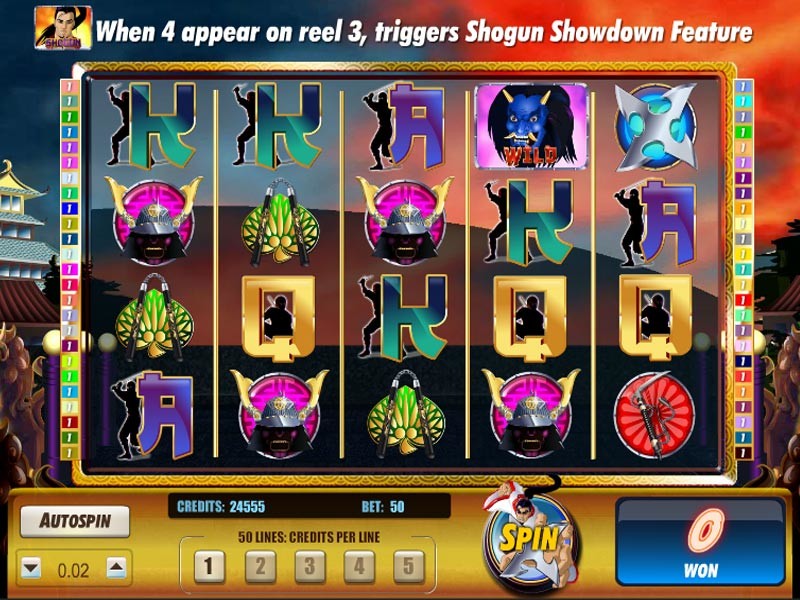 Shogun slot machine online, free
